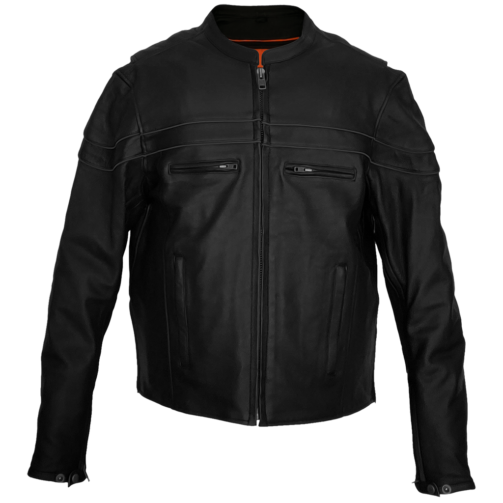 ANC–96 Black Leather Jacket — Zeebro